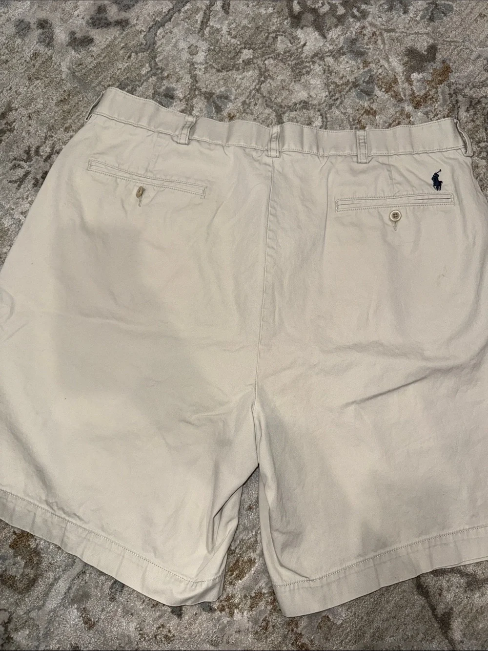 Polo by Ralph Lauren Khaki Flat Front Cotton Tyler Short Men’s Shorts